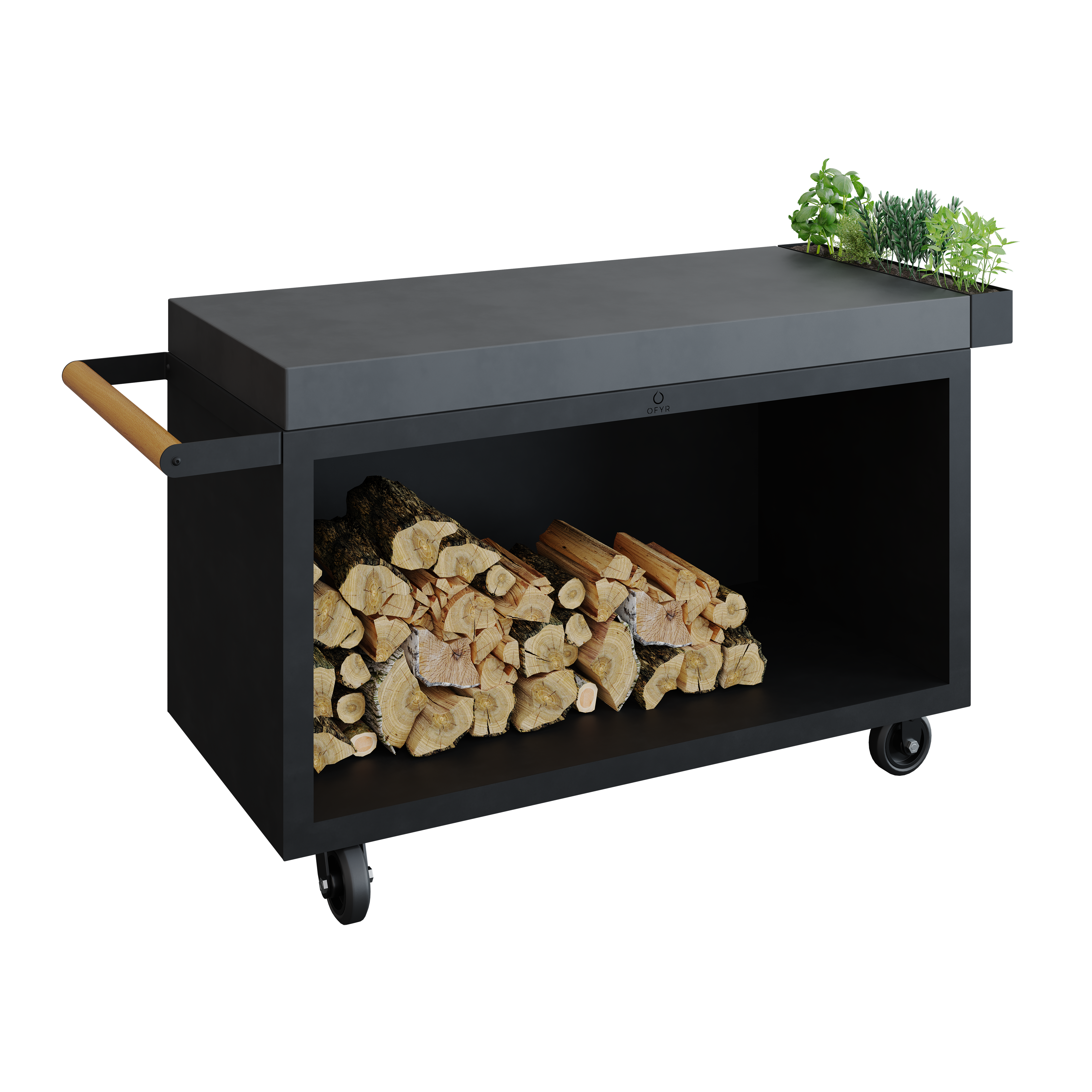 OFYR Mise en Place Table Black 135 PRO Keramik Dunkelgrau