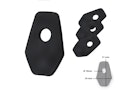 Vorschaubild PROTECH Universal Indy Spacer für diverse Suzuki Modelle Spiegel & Blinker Schwarz  für SUZUKI SV 650, SV 650 X,  GSX-S 1000