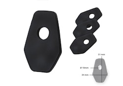 PROTECH Universal Indy Spacer für diverse Suzuki Modelle Spiegel & Blinker Schwarz  für SUZUKI SV 650, SV 650 X,  GSX-S 1000