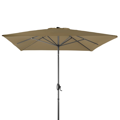 Derby Mittelmastschirm BASIC 250 x 200 Lift, Aluminium Anthrazit / 100 % Polyester 180 g/m²