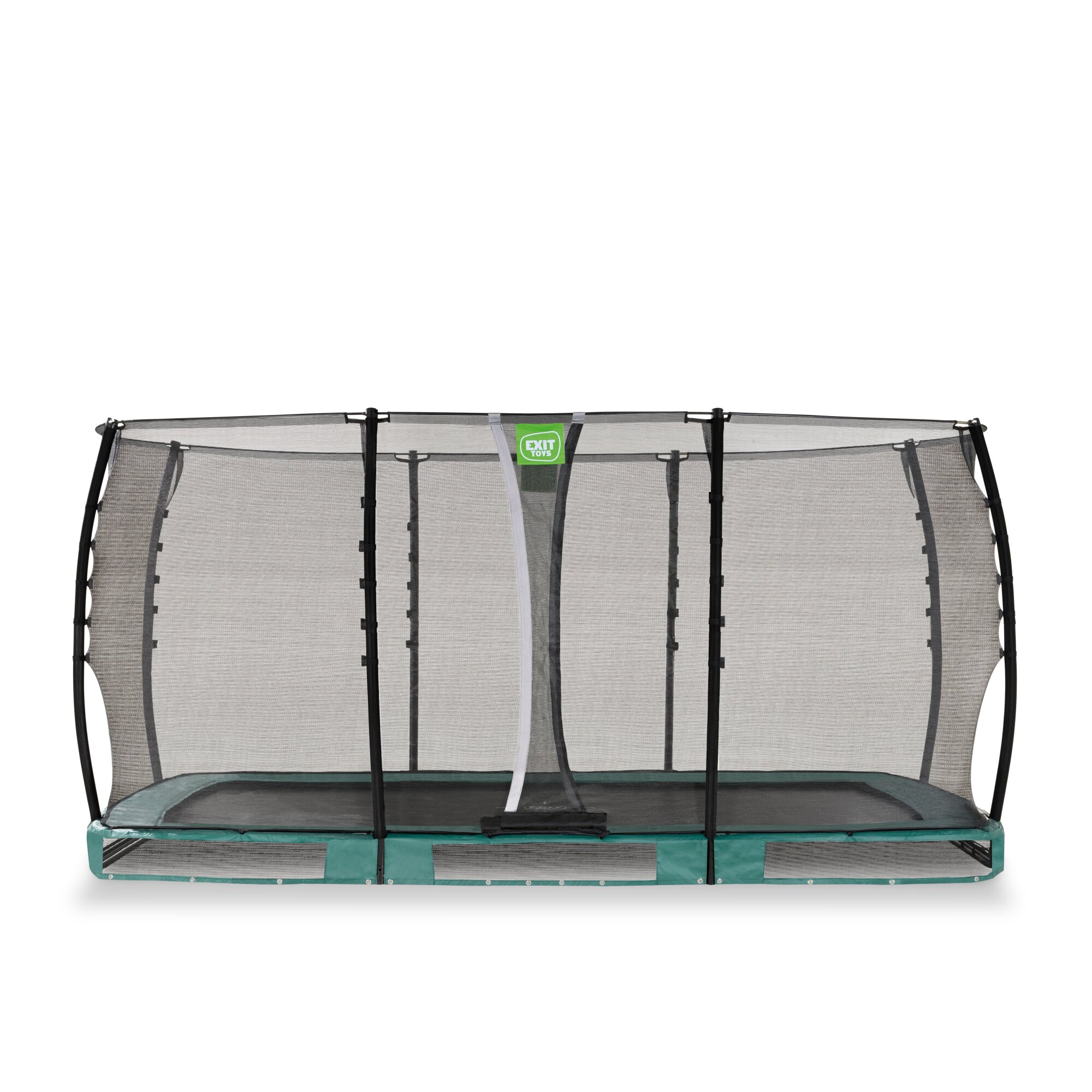 Exit Allure Classic Bodentrampolin mit Sicherheitsnetz 244 x 427 cm grün