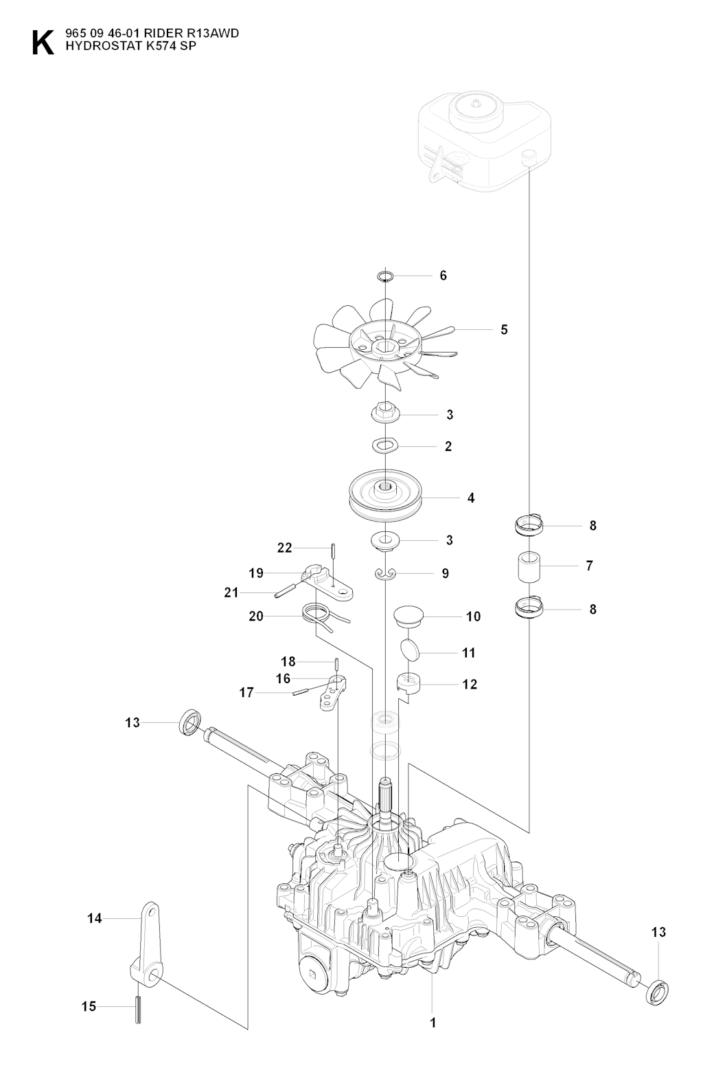 Explosionszeichnung Ersatzteile
