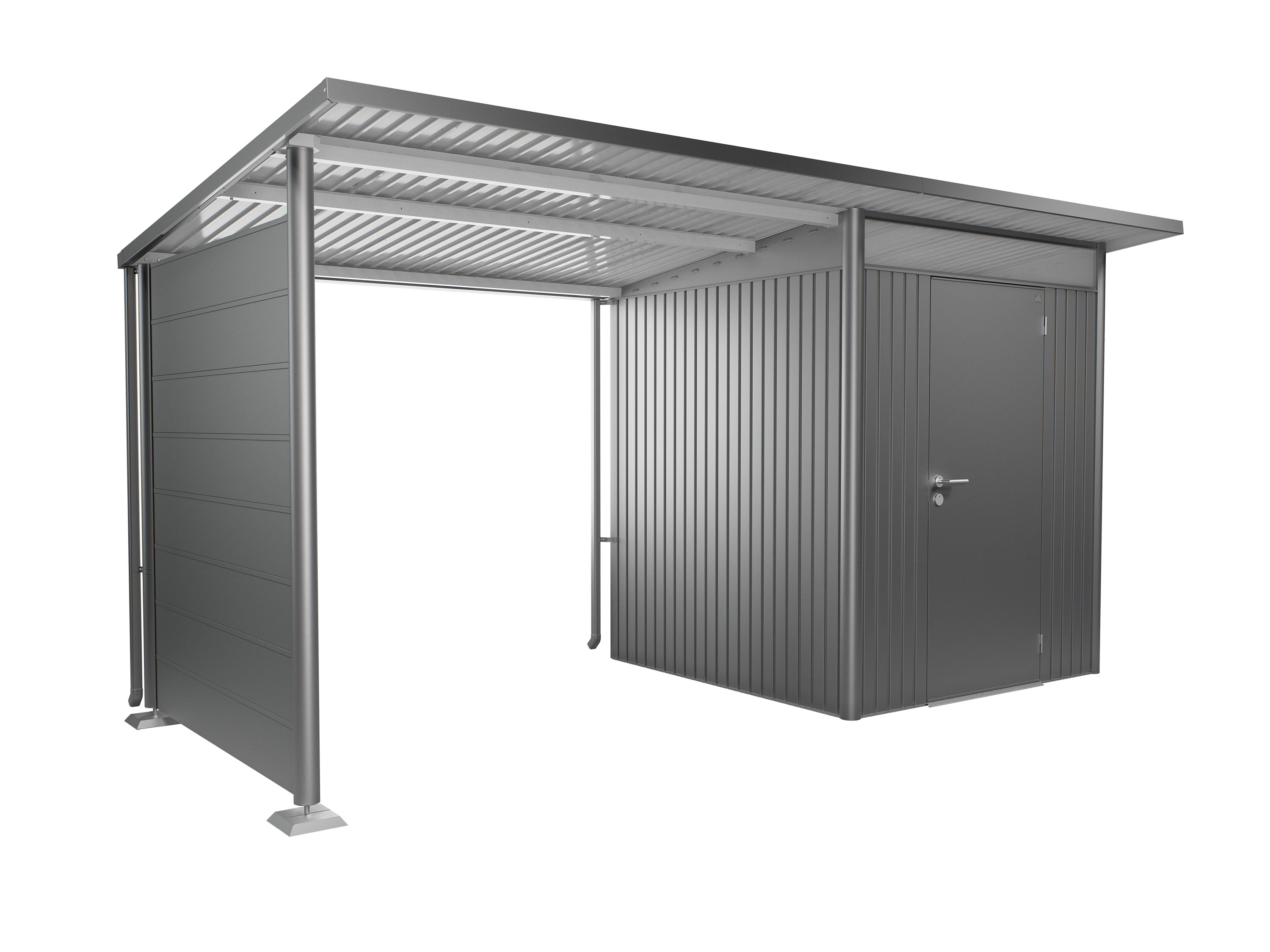 Biohort Seitenwand für Seitendach Gerätehaus Avantgarde & Avantgarde Eco T 157 x H 182 cm (für Seitendach Avantgarde A1 ...