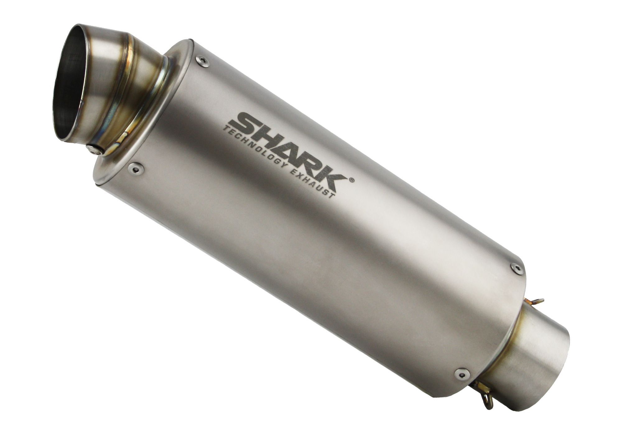 Shark Performance ENDSCHALLDÄMPFER Titan silber SRC 4  Endschalldämpfer S Ø60 mm L250 mm e3 1215 (9) / e24 00041G Universal