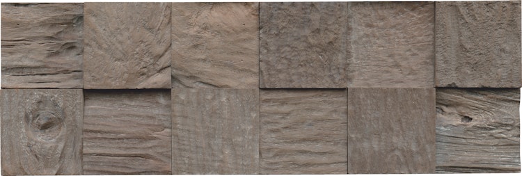 INDO rustikale Holzwandverkleidung Teak Classic CUBe ETC 92 SB Java