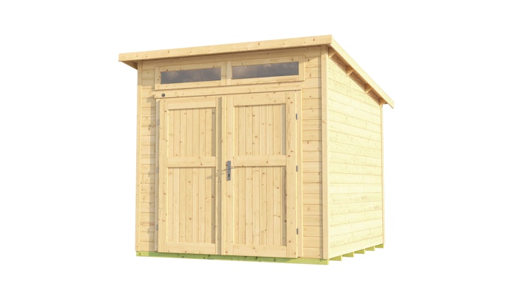 Weka Gartenhaus 264 mit Oberlichtern - 21 mm