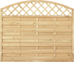 T&J MAXI BOGEN RANK Lamellenzaun 180 x 150/130 cm