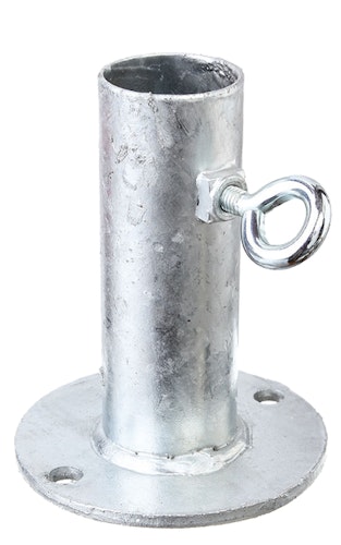 Alberts® Halter für Sonnenschirme,feuerverzinkt,zA,Platte ⌀100mm,f.Standrohr ⌀20-38mm 657246