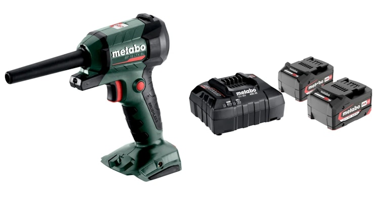 Metabo Akku-Blaspistole im Set mit 2x 4,0 Ah-Akku