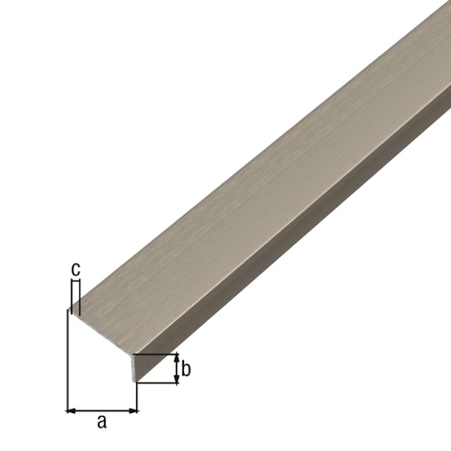 Alberts® Winkelprofil selbstklebend, Alu, 20x10mm,Länge 1m