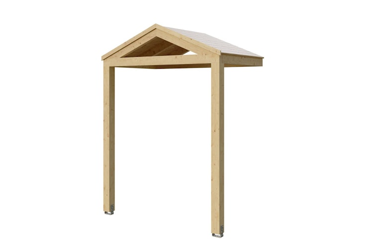 Skan Holz Satteldach Vordach Sellin