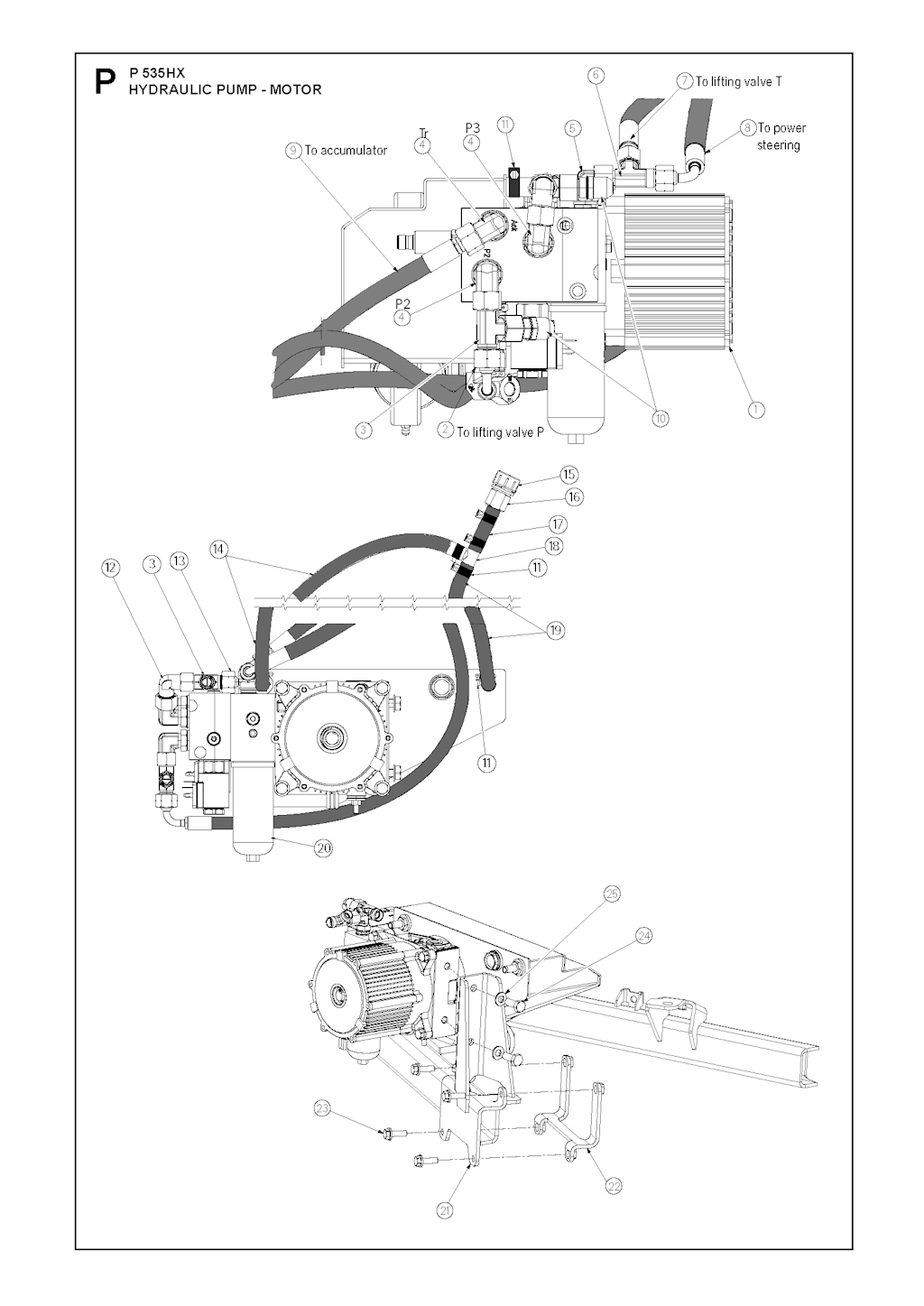 Explosionszeichnung Ersatzteile