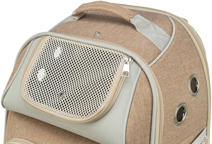 TRIXIE Rucksack Willow, 38 × 25 × 45 cm, beige/braun