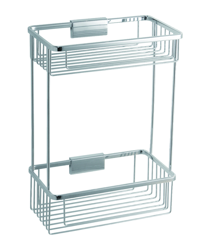 Bravat Duschkorb London - 2 Etagen, chrom