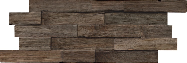 INDO rustikale Holzwandverkleidung Teak DA52050CH Charred