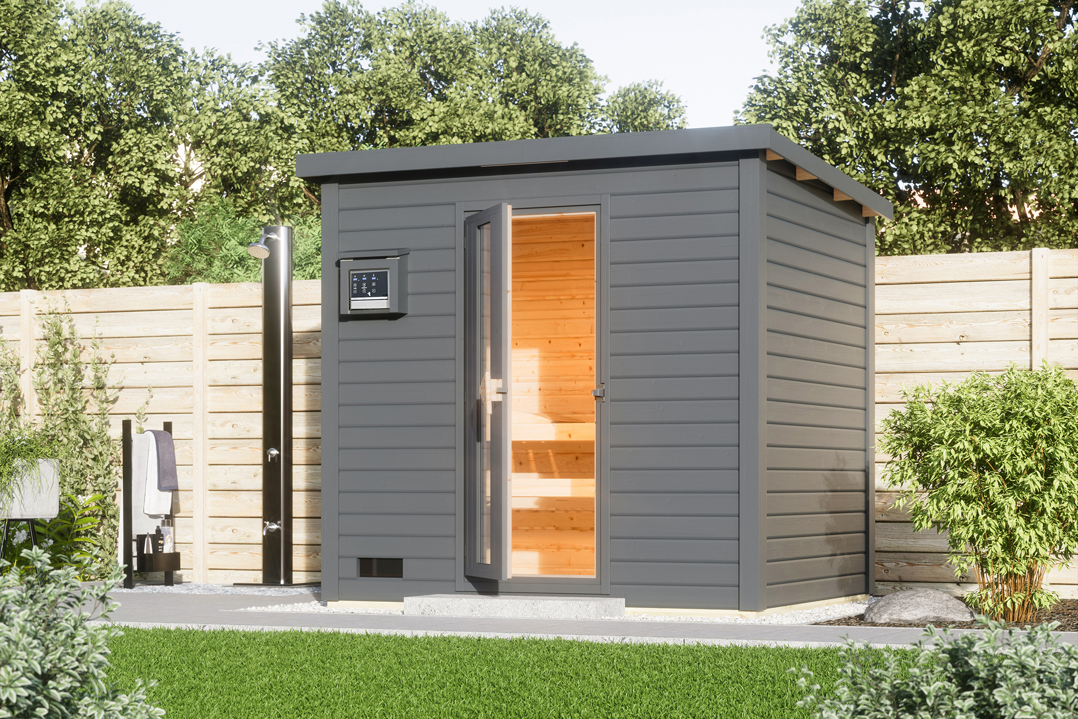 Karibu Gartensauna Saunahaus Hytti 3