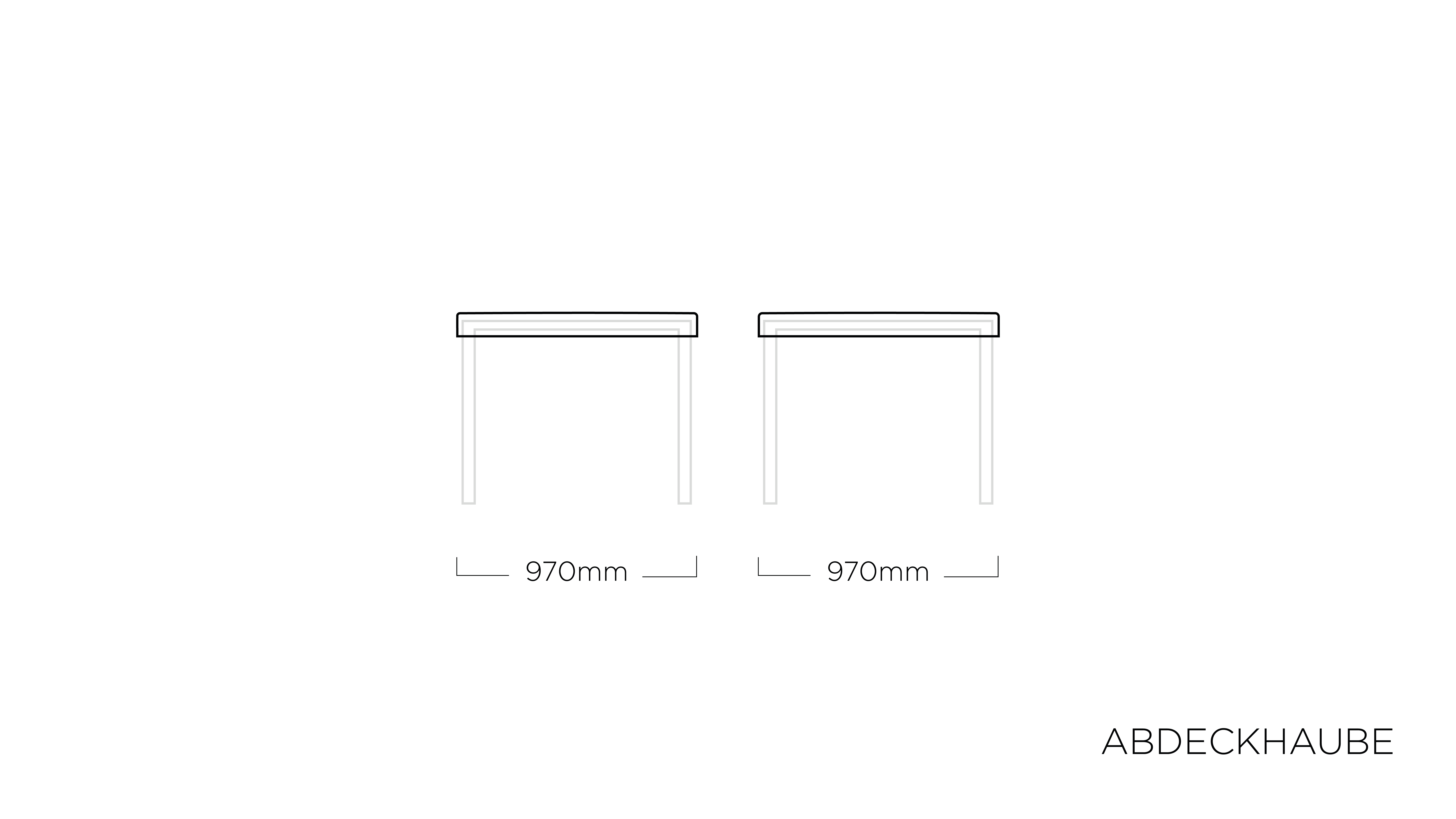 Kettler Abdeckhaube für Tischplatte 95 x 95 cm