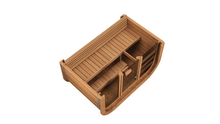 Weka Design Saunahaus Laadi 1 mit Thermoholz - 28/42 mm