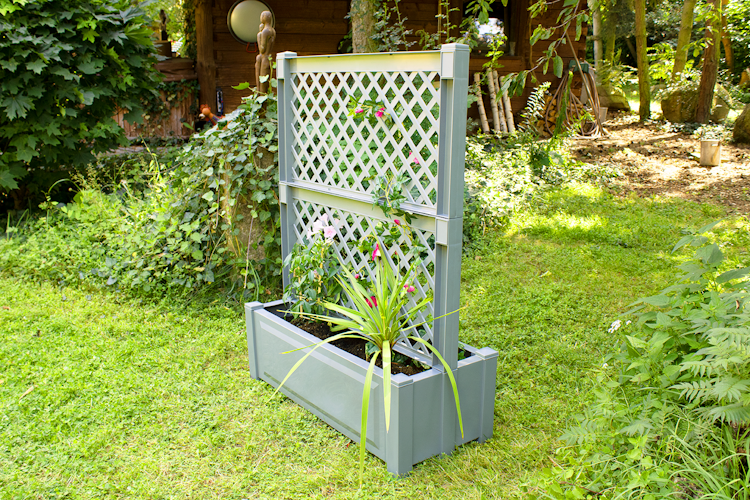 KHW Pflanzkasten groß mit Zentralspalier (2-tlg.) 100 cm