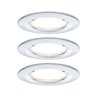 Paulmann Einbauleuchte Nova Coin 3er LED 3x6,5W chrom rund starr