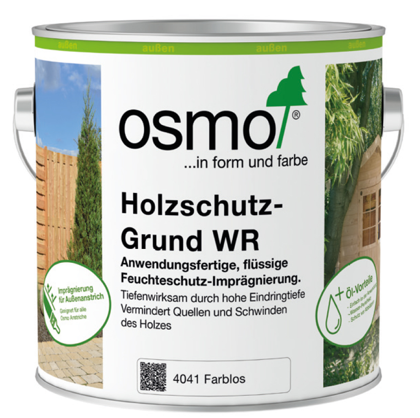 Osmo Holz-Imprägnierung WR 0,75 Liter für Außenbereich 4041 farblos