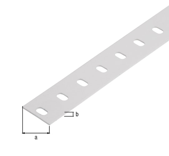 Alberts® Conceptor® Flachstange, sendzimirvz.weiß beschichtet, LxBxS 1000 x 35 x 1,5 mm 433765