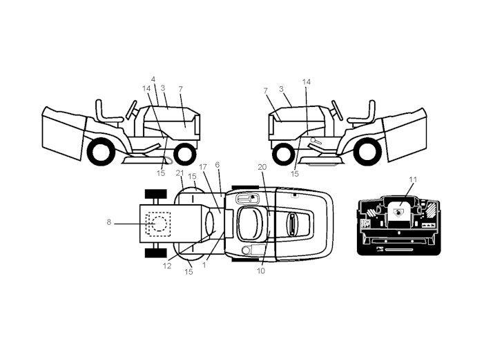 Husqvarna Gartentraktoren 96061019102 CTH220 Twin
