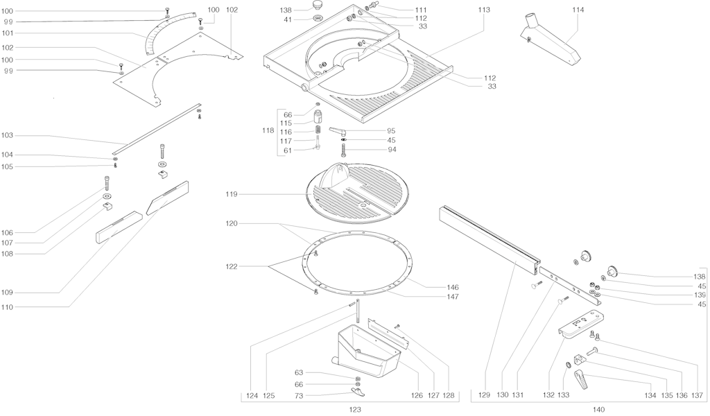 Explosionszeichnung Ersatzteile