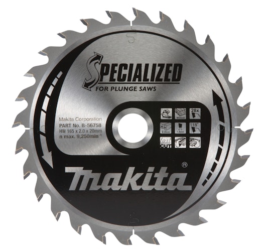 Makita SPECIALIZED Sägeb.165x20x28Z B-56758