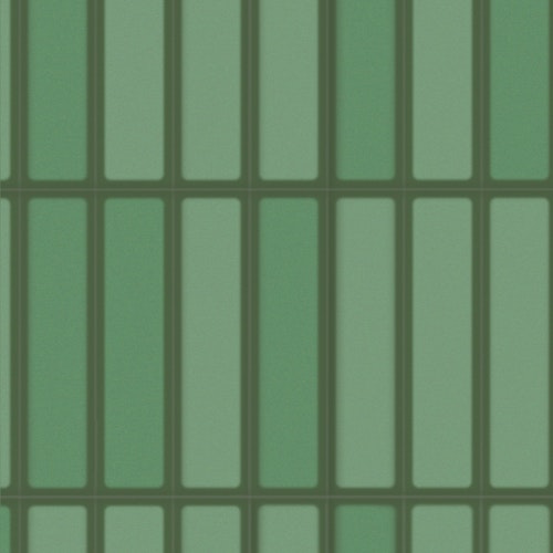 Revét Vinyl Wandfliese Butcherblock Grün Hochglanz 120 x 60 cm