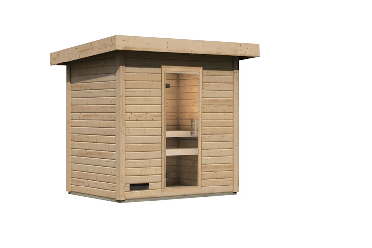 Karibu Gartensauna Saunahaus Caapi 2 inkl. gratis Sauna-Zubehörset im Wert von 234,94 €