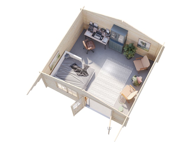 Palmako Gartenhaus Britta 19,7 m² - 40 mm