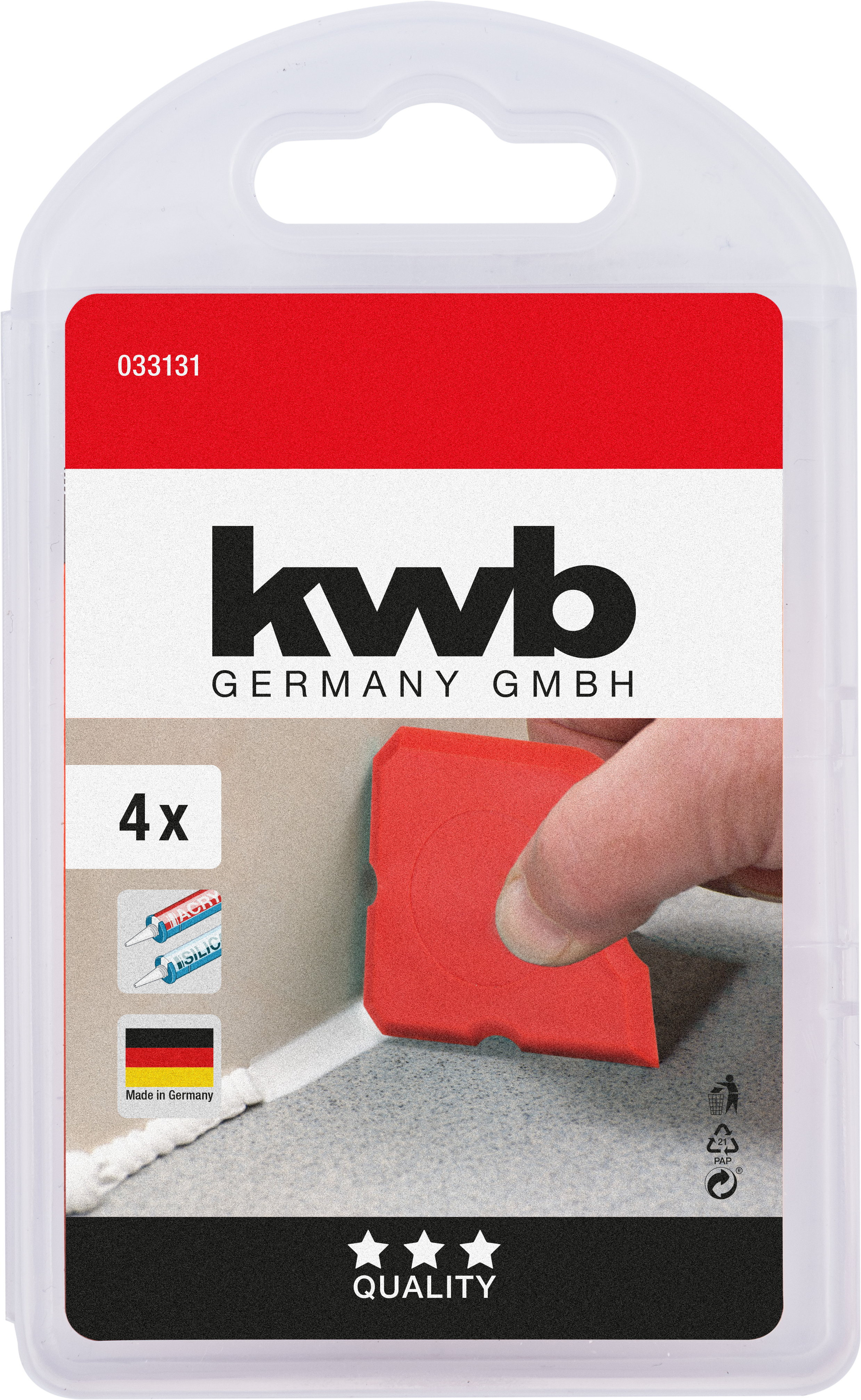 kwb Fugenglätter Satz 4 tlg. 033131