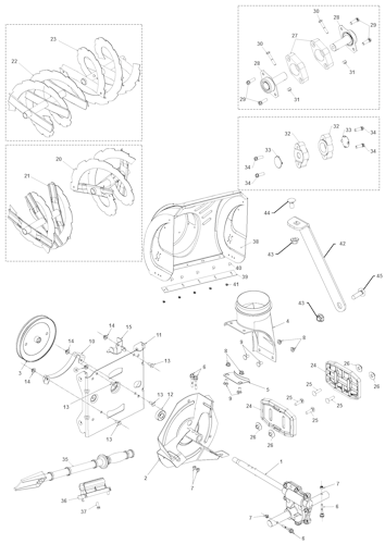 Husqvarna Schneefräsen/Fräsen 961910087 ST 224