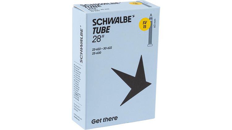 Schwalbe Schlauch Nr. 15 28 Zoll Sclaverandventil (SV), 60 mm