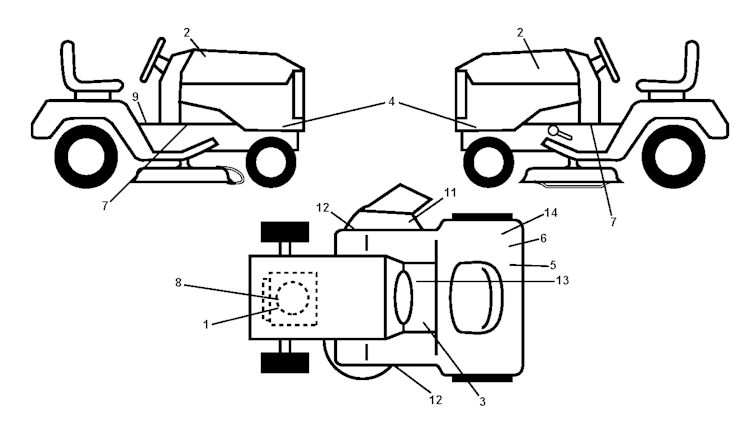 Husqvarna Gartentraktoren 96041013500 LTH126