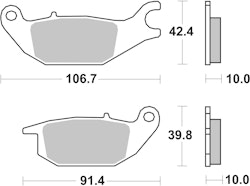 SBS Bremsbelag 784HF Street Ceramic