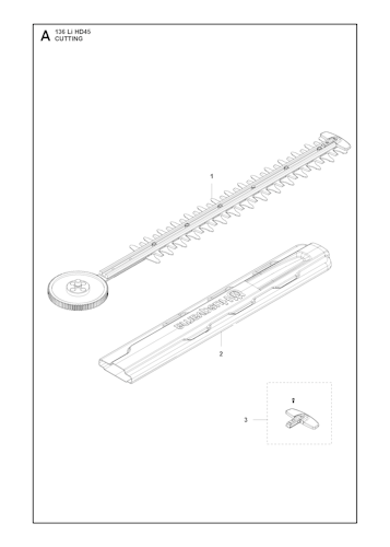Husqvarna Heckenscheren/Stabheckenscheren 967193711 136LiHD45