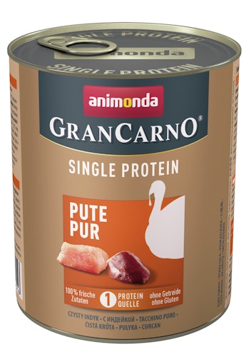animonda Gran Carno Single Protein 800g Dose Hundenassfutter