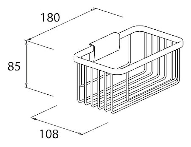 Bravat Duschkorb London, chrom