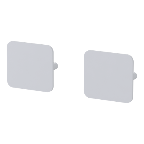 Griffwerk Schlüsselrosettenpaar ONE abgerundet Blindrosette Flachrosette Seidenweiß