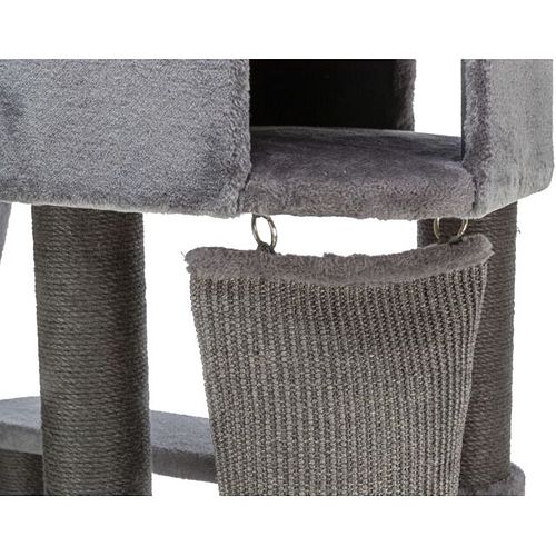 TRIXIE Kratzbaum Active, grau mit Kletterrampe, 122 cm