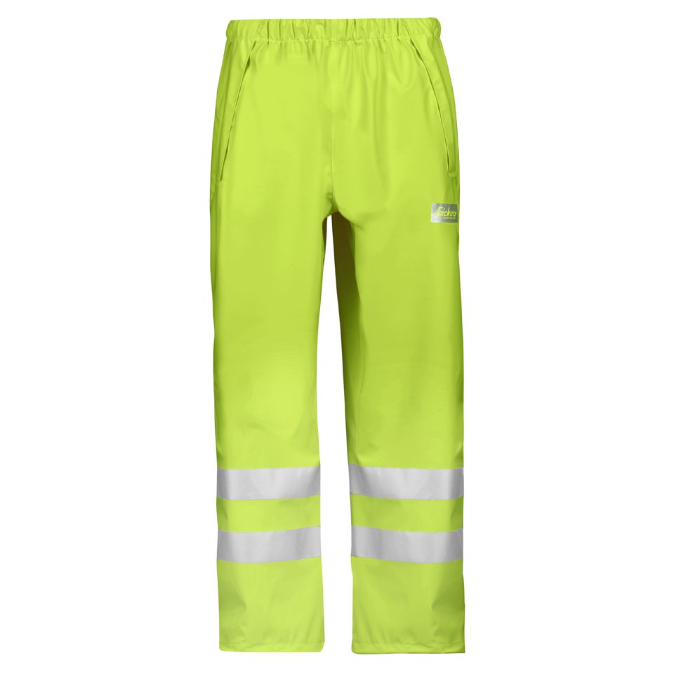 Snickers 8243 High-Vis PU Regenhose, Klasse 2