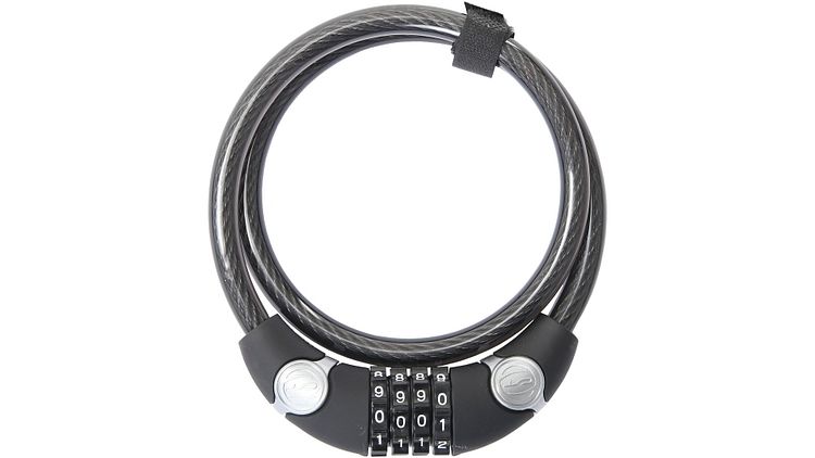 CONTEC Zahlen-Kabelschloss EcoLoc 85 cm schwarz, grau