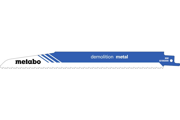 Metabo 5 Säbelsägeblätter "demolition metal" 225 x 1,6 mmBiM2,5+3,2 mm/ 8+10 TPI