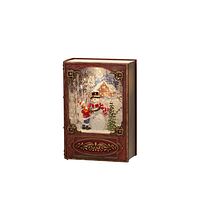 Konstsmide LED Wasserlaterne rot Buch Schneemann