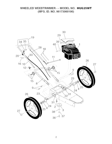 Husqvarna Rasentrimmer 96173000100 HU625HWT