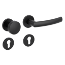 Vorschaubild Griffwerk Wechselgarnitur VAYA 178 LORITA fast2fix Fast2Fix GK3 Rosetten rund Knopf R2 Graphitschwarz R
