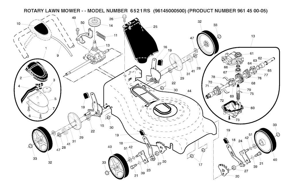 Explosionszeichnung Ersatzteile