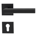 Vorschaubild Griffwerk VAYA 128 LUCIA fast2fix Fast2Fix GK3 Rosetten eckig Profilzylinder Graphitschwarz